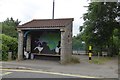 ST4363 : Decorated bus shelter near Congresbury Bridge by David Smith