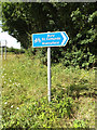 TM0374 : Roadsigns on Snape Hill by Geographer