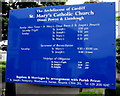 ST1571 : Catholic churches information board in Dinas Powys by Jaggery