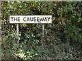 TM0070 : The Causeway sign by Geographer