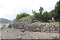 SH6515 : Remains of railway cottage beside the Mawddach Trail by Jeff Buck