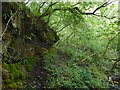 NS3182 : Rock face in Garrawy Glen by Lairich Rig