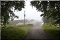 NJ7610 : Misty Morning at Mains of Skene, Aberdeenshire by Andrew Tryon