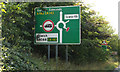 TL9370 : Roadsign on the A143 Bury Road by Geographer