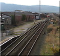 SH9478 : Two semaphore signals facing Abergele & Pensarn railway station by Jaggery