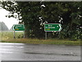 TL8967 : Roadsigns on the A143 Bury Road by Geographer