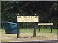 TL9370 : Walsham Road sign by Geographer