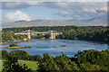 SH5471 : Menai Straits and the suspension bridge by Oliver Mills