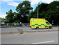 ST3089 : Yellow ambulance, Malpas Road, Newport by Jaggery