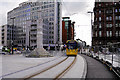 SJ8397 : Tram Passing St Peter's Cross by David Dixon