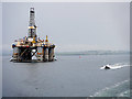 NH7267 : Drilling Rig and Pilot Boat in Cromarty Firth by David Dixon