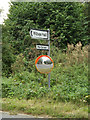 TL9565 : Roadsigns off the A1088 Ixworth Road by Geographer