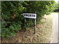 TL9371 : Ixworth Village Name sign on Bardwell Road by Geographer