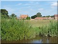 SE5938 : Floodbank protecting Kelfield from the River Ouse by Christine Johnstone