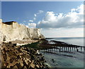 TV4898 : Cliffs at Seaford Head by PAUL FARMER