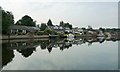 SJ6075 : Riverside houses off Sandy Lane by Christine Johnstone