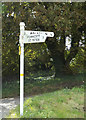 TM1691 : Signpost on Church Road by Geographer