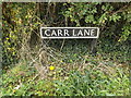 TM1691 : Carr Lane sign by Geographer