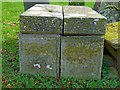 SK7431 : Chest tombs, Harby Churchyard by Alan Murray-Rust