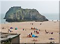 SN1300 : Castle Beach and St. Catherine's Island, Tenby by Derek Voller