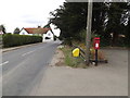 TL9419 : Village Hall Postbox & School Hill by Geographer