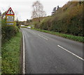 SO5918 : Warning - road liable to flooding, Bishopswood by Jaggery