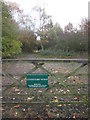 TA0253 : Entrance  to  Centenary  Wood  Hutton by Martin Dawes