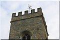 SP7840 : Vane at top of the tower of St Mary and St Giles Church by Roger Templeman