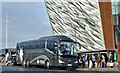 J3575 : Wild Rover coach, Titanic Quarter, Belfast (December 2016) by Albert Bridge