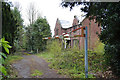 SP3576 : The derelict lodge to the former Whitley Pumping Station, southeast Coventry by Robin Stott