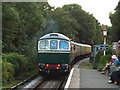 SX7863 : Staverton station: D6501 arriving by Stephen Craven