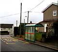 ST2295 : Clytha Square bus stop and shelter, Llanfach, Abercarn by Jaggery