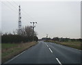 TA3819 : B1445 Hull Road at Easington phone mast by Colin Pyle