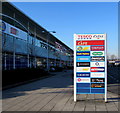 ST3486 : Tesco Extra businesses nameboard in Newport Retail Park by Jaggery