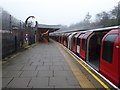 TQ4492 : A foggy morning at Grange Hill station by Marathon