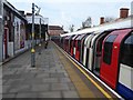 TQ4393 : A Central line train at Chigwell station by Marathon