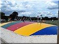 TQ5214 : Children's bouncing platform, Blackberry Farm by Patrick Roper