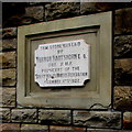 SS8690 : 1922 foundation stone in the wall of the former Cwmdu Workmen's Hall, Maesteg by Jaggery