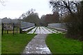 SU1404 : Former railway bridge over a minor channel of The River Avon by David Lally