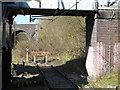 TQ3197 : End of the siding at Gordon Hill station by Marathon