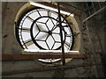 SJ9494 : Interior view of Hyde Town Hall clockface by Gerald England