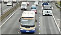 J3281 : Goldline coach, M2, Belfast (March 2017) by Albert Bridge