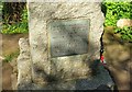 SX1352 : Plaque on war memorial, Hall Walk by Derek Harper