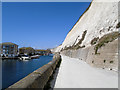 TQ3403 : Undercliff Walk by Brighton Marina by Paul Gillett