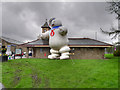 SD8022 : Stay Puft Marshmallow Man at Rawtenstall Station by David Dixon