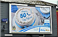 J4973 : Ulsterbus "birthday cake" poster, Newtownards (April 2017) by Albert Bridge