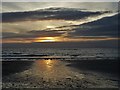 SH2987 : Porth Trwyn beach at sunset by Neil Theasby