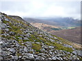 NH0848 : Frost-shattered rocks & scree high on Sgùrr nan Ceannaichean by Richard Law