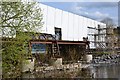 NT4832 : Tweed Bridge under repair by Jim Barton