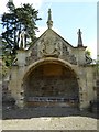 ST7093 : Canopied seat and memorial, Tortworth by Philip Halling